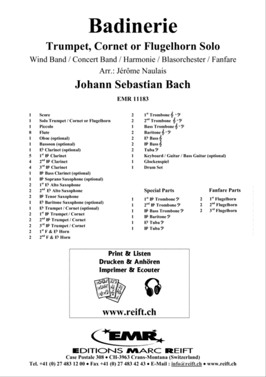 Badinerie Concert Band scores gallery preview page 2