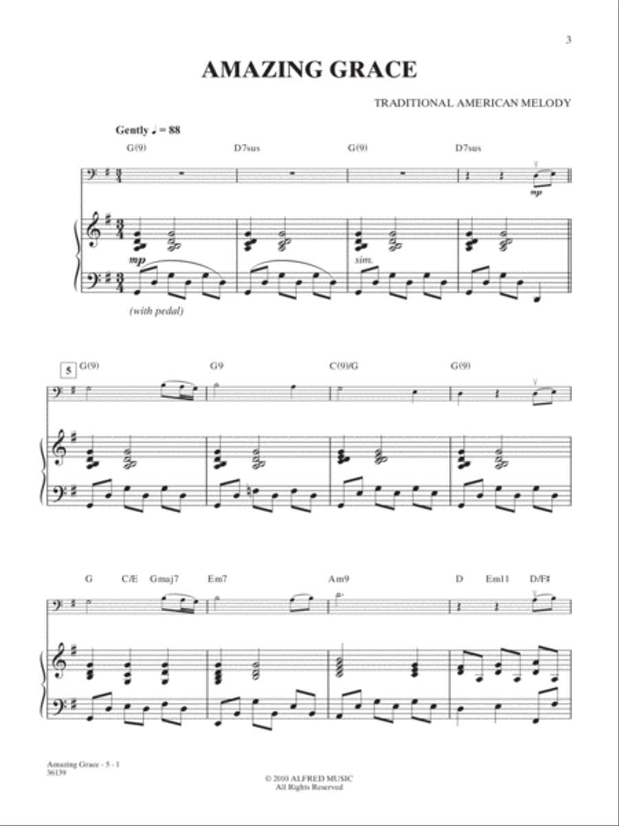 Favorite Hymns Instrumental Solos for Strings String Orchestra scores gallery preview page 6
