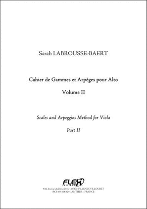 Book cover for Scales And Arpeggios Method For Viola, Part Ii