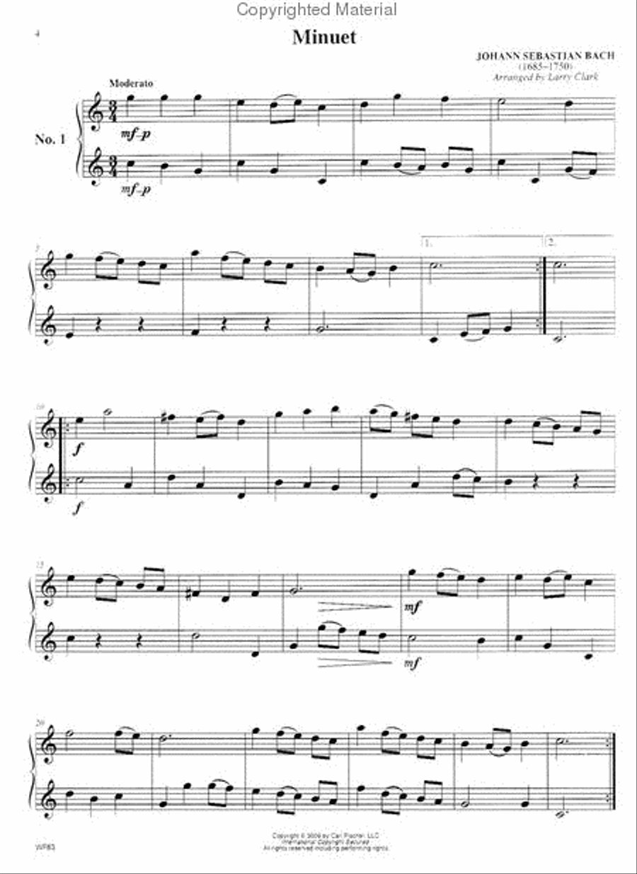 Progressive Duets Volume 1 Woodwind Duet scores gallery preview page 2