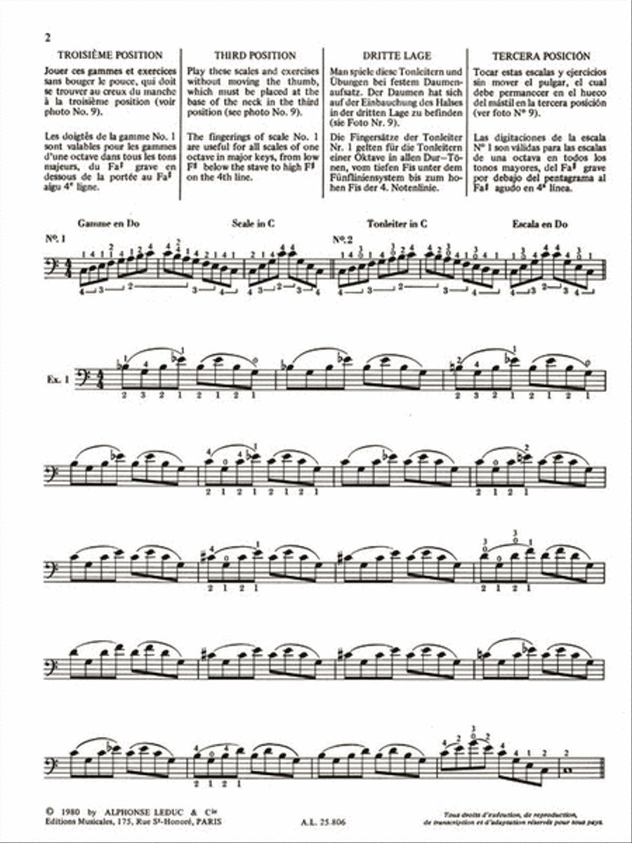 Nouvelle Technique de la Contrebasse – Volume 2 Double Bass scores gallery preview page 2
