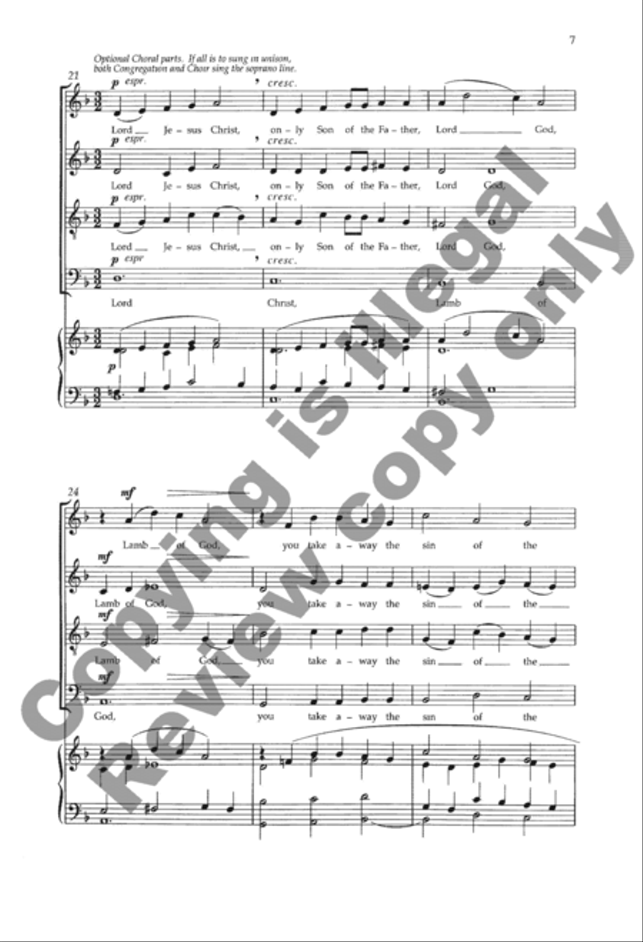 Mass of the Holy Trinity 4-Part scores gallery preview page 27
