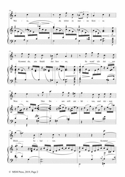 Schumann-Die Blume der Ergebung,Op.83 No.2,in C Major,for Voice&Piano