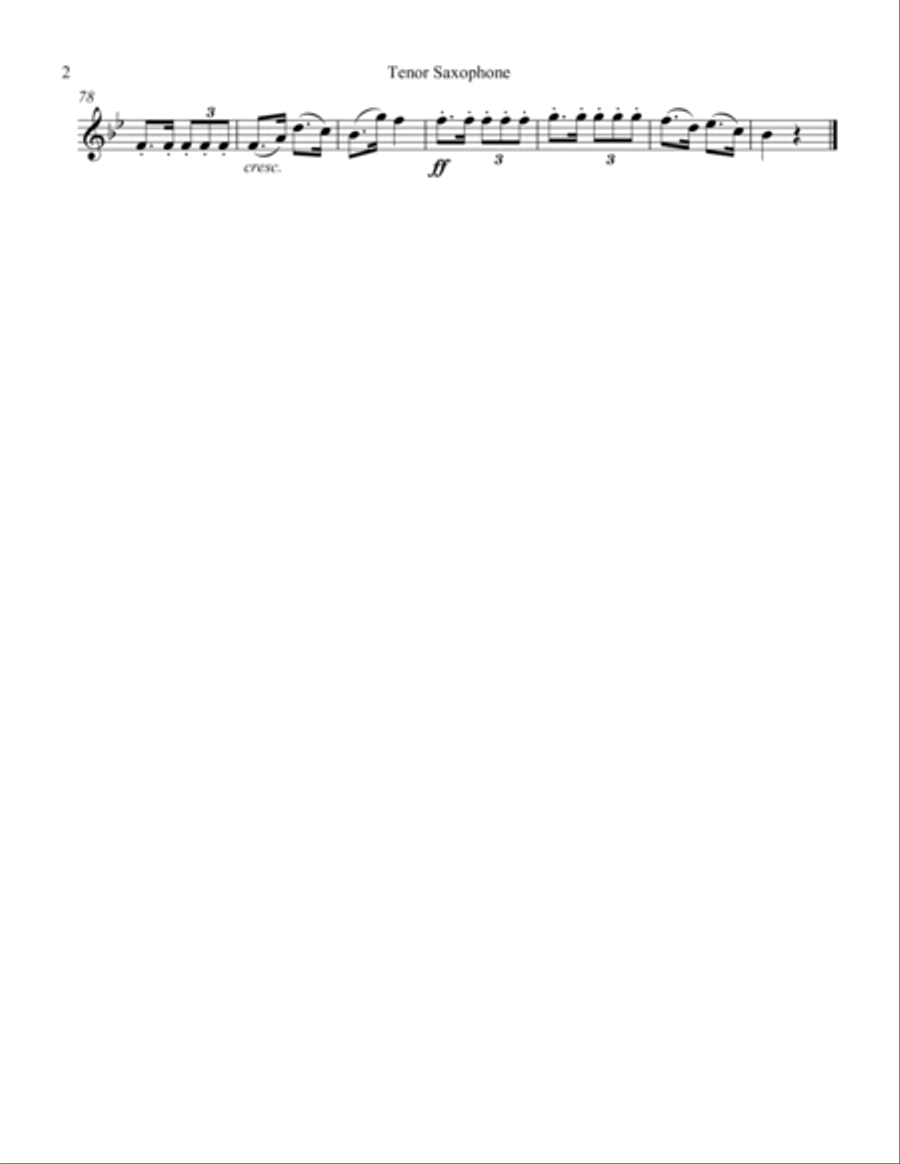 The Little Drum The Little Drum Tenor Saxophone scores gallery preview page 2