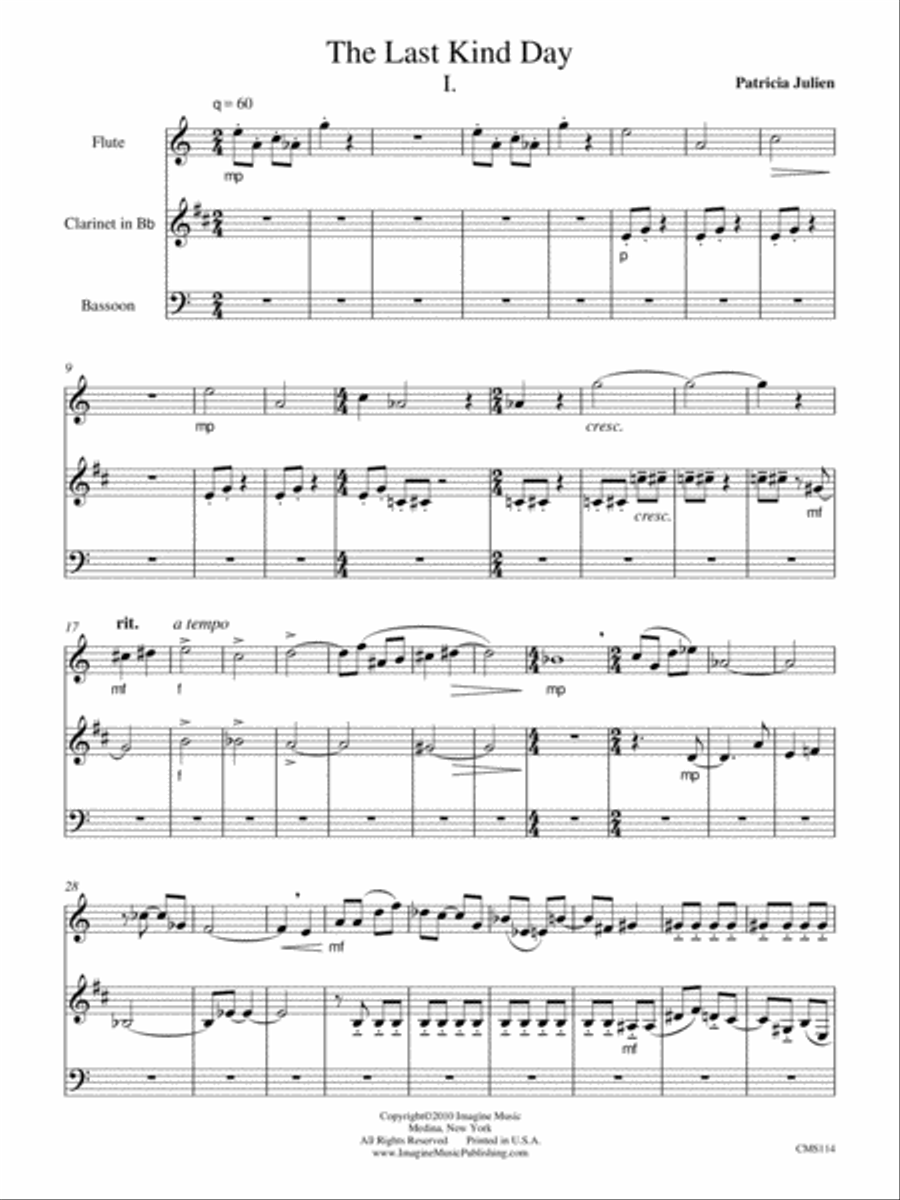 The Last Kind Day The Last Kind Day Bassoon scores gallery preview page 2