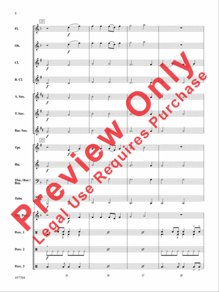 Sorry Concert Band scores gallery preview page 9