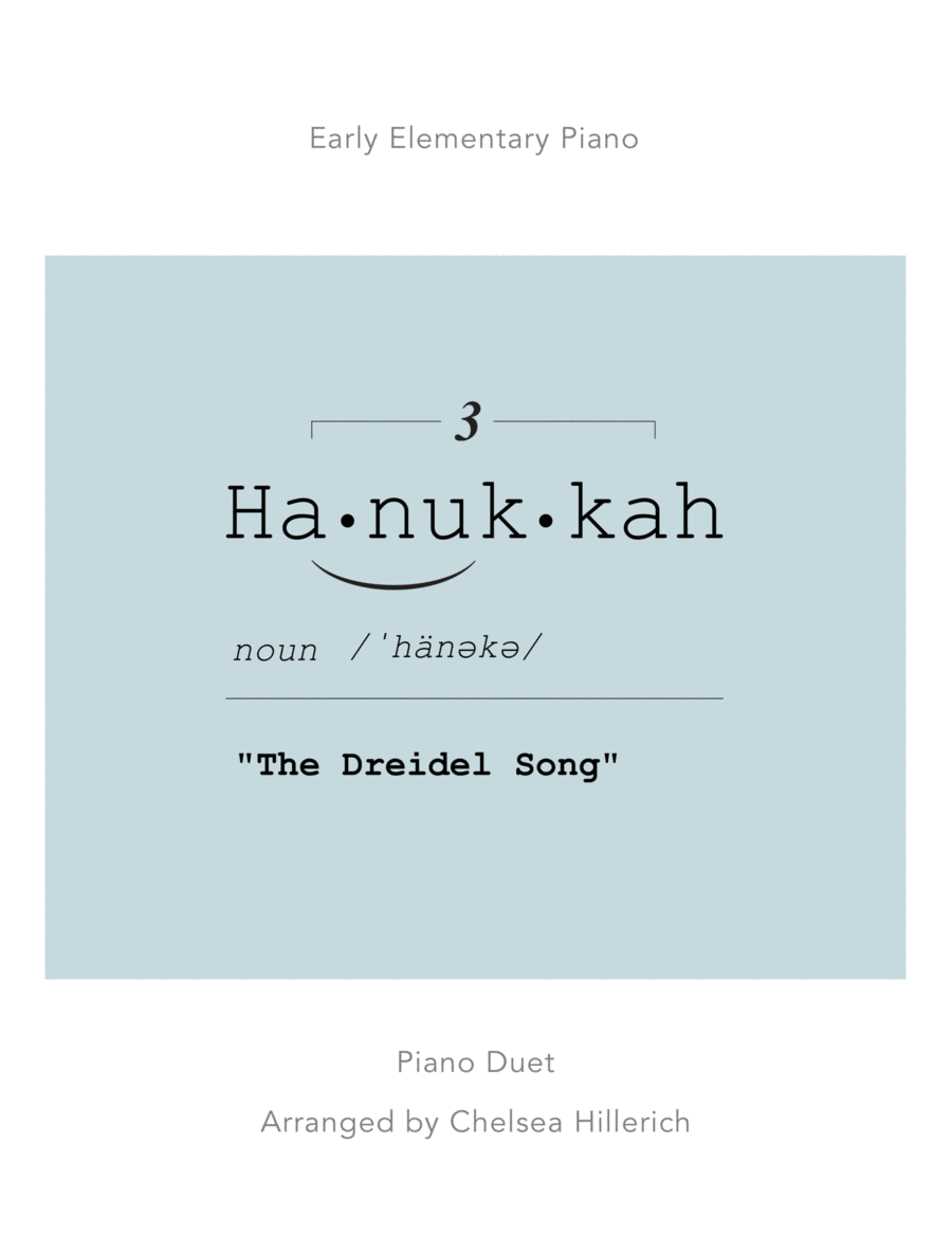 The Dreidel Song – Jazz Duet Easy Piano scores gallery preview page 1