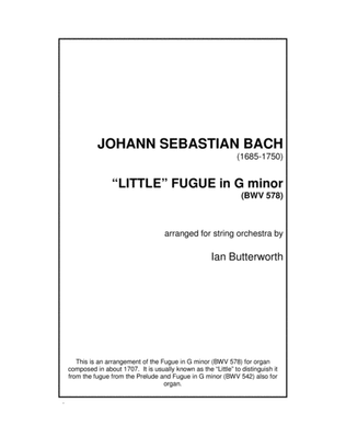 J.S.BACH Fugue in G minor (BWV578) for string orchestra