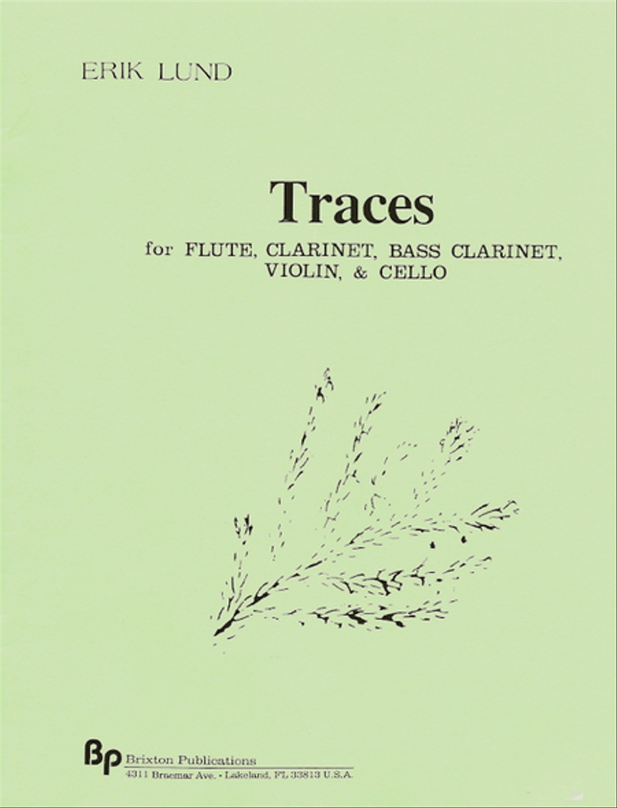 Traces Traces Bass Clarinet scores gallery preview page 1