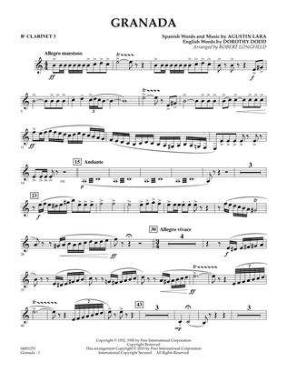 Granada - Bb Clarinet 3