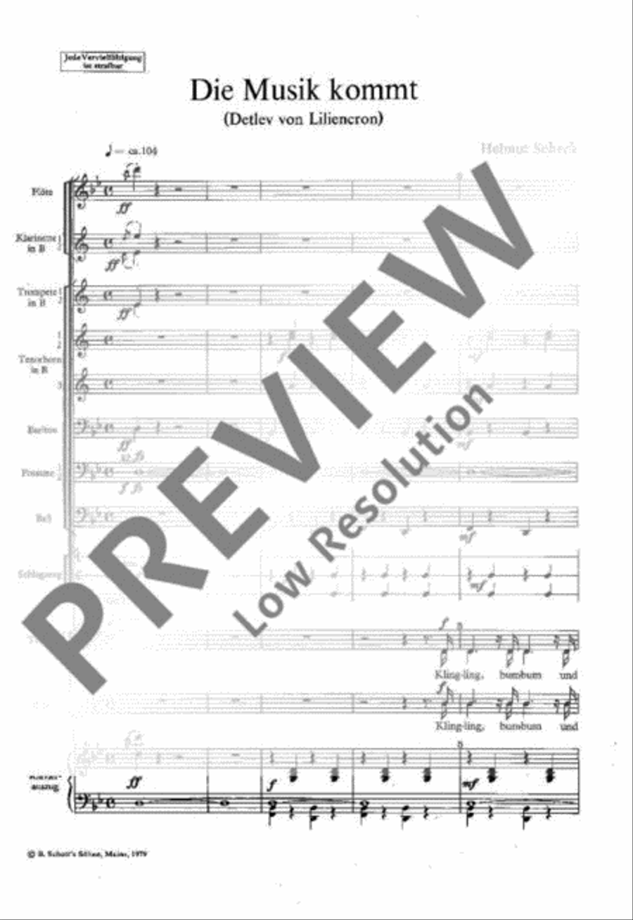 Die Musik kommt Die Musik kommt TTBB scores gallery preview page 3
