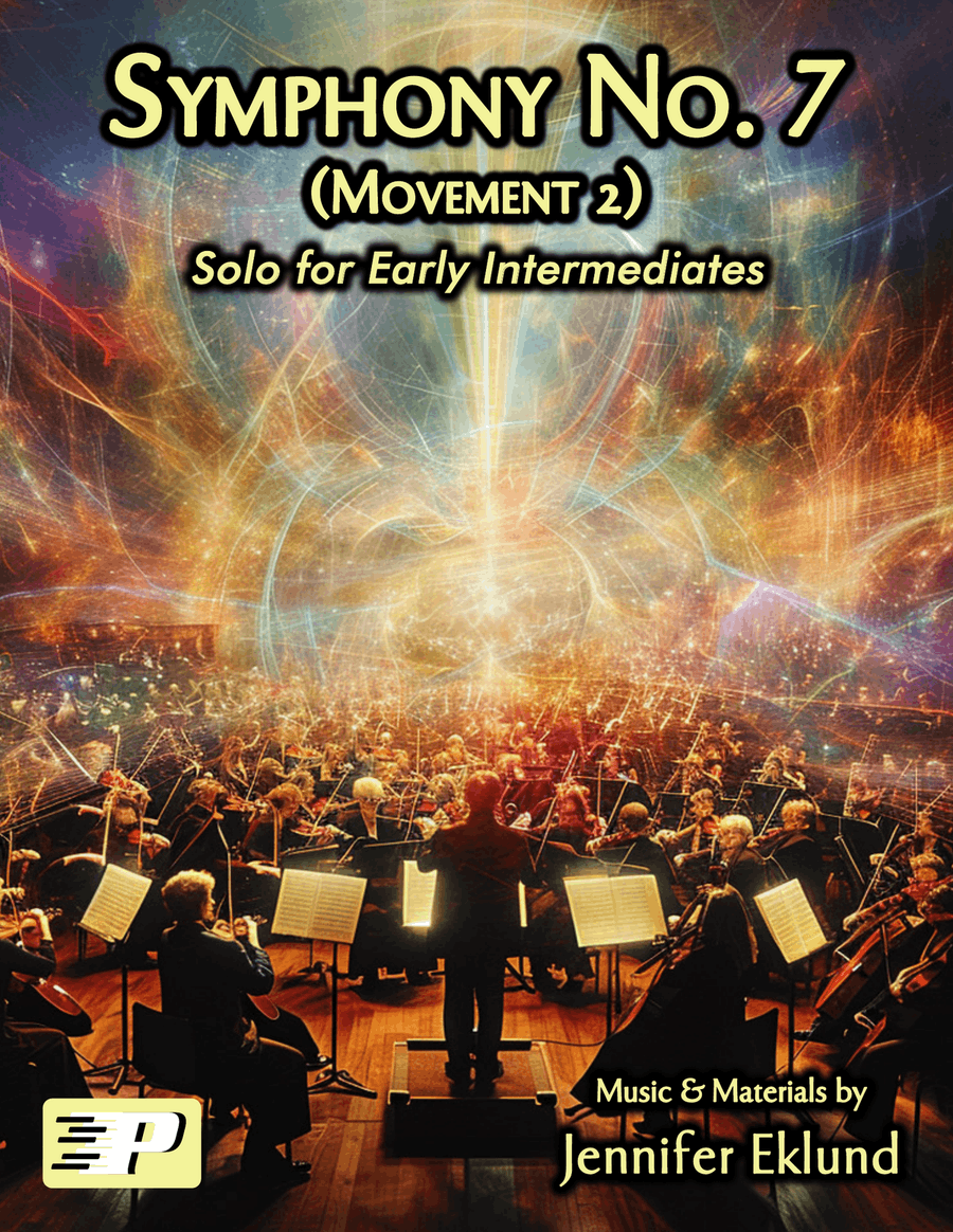 Symphony No. 7 (Movement 2) (Solo with Music History Lesson) Piano Method scores gallery preview page 1
