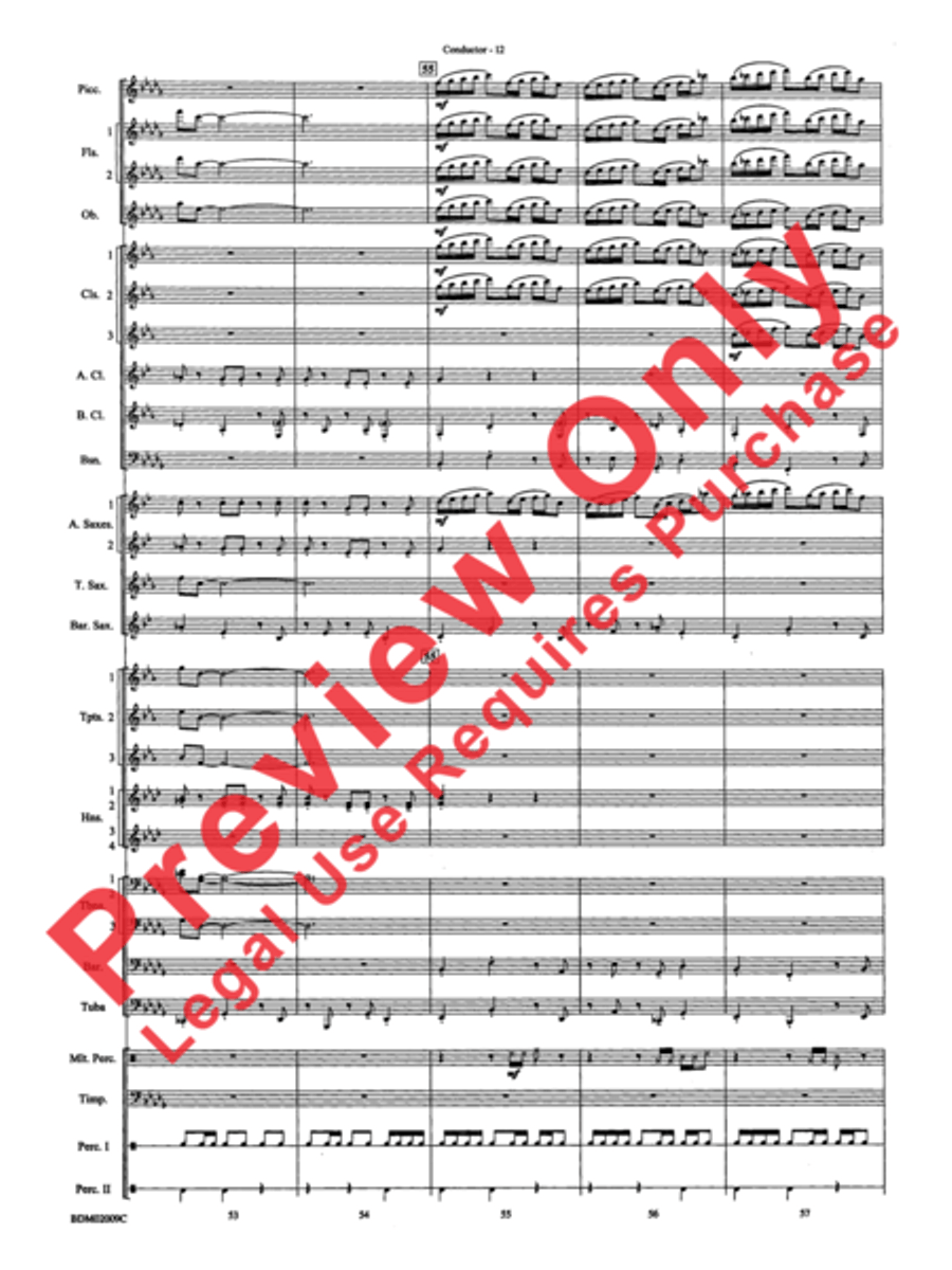 Thine Alabaster Cities Gleam (A Message of Hope for America) Concert Band scores gallery preview page 14