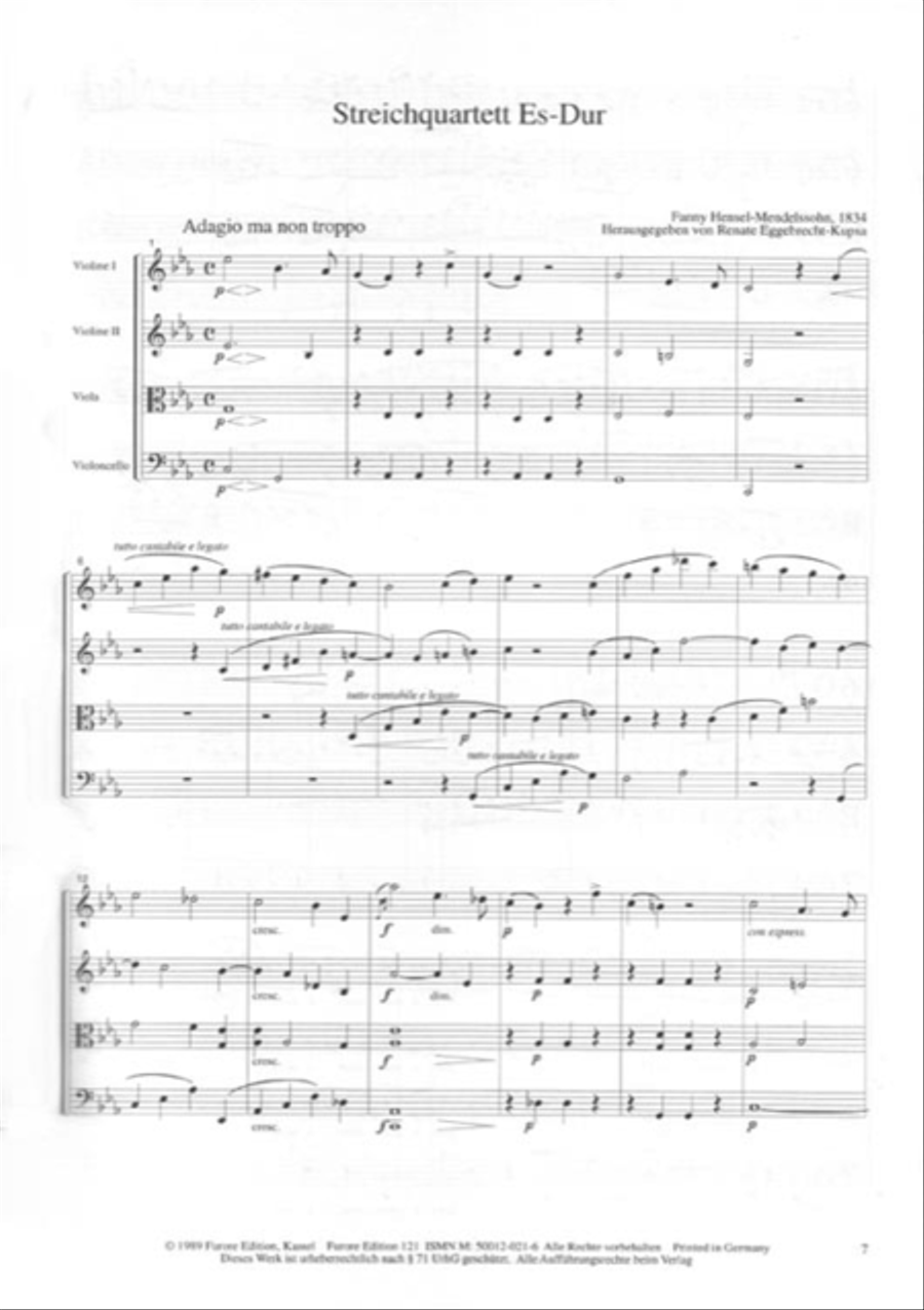Streichquartett Es-Dur Chamber Music scores gallery preview page 2