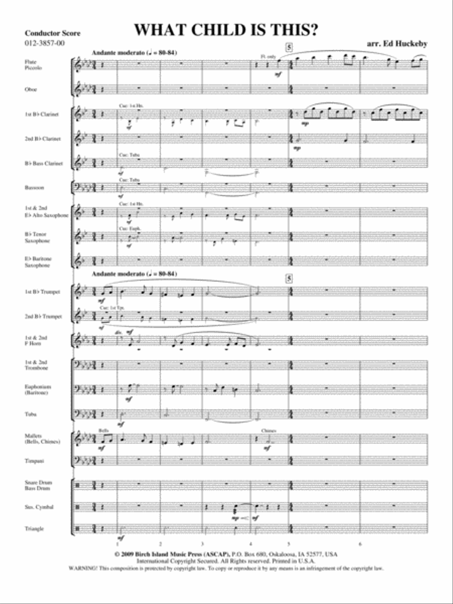 What Child Is This? Concert Band scores gallery preview page 2