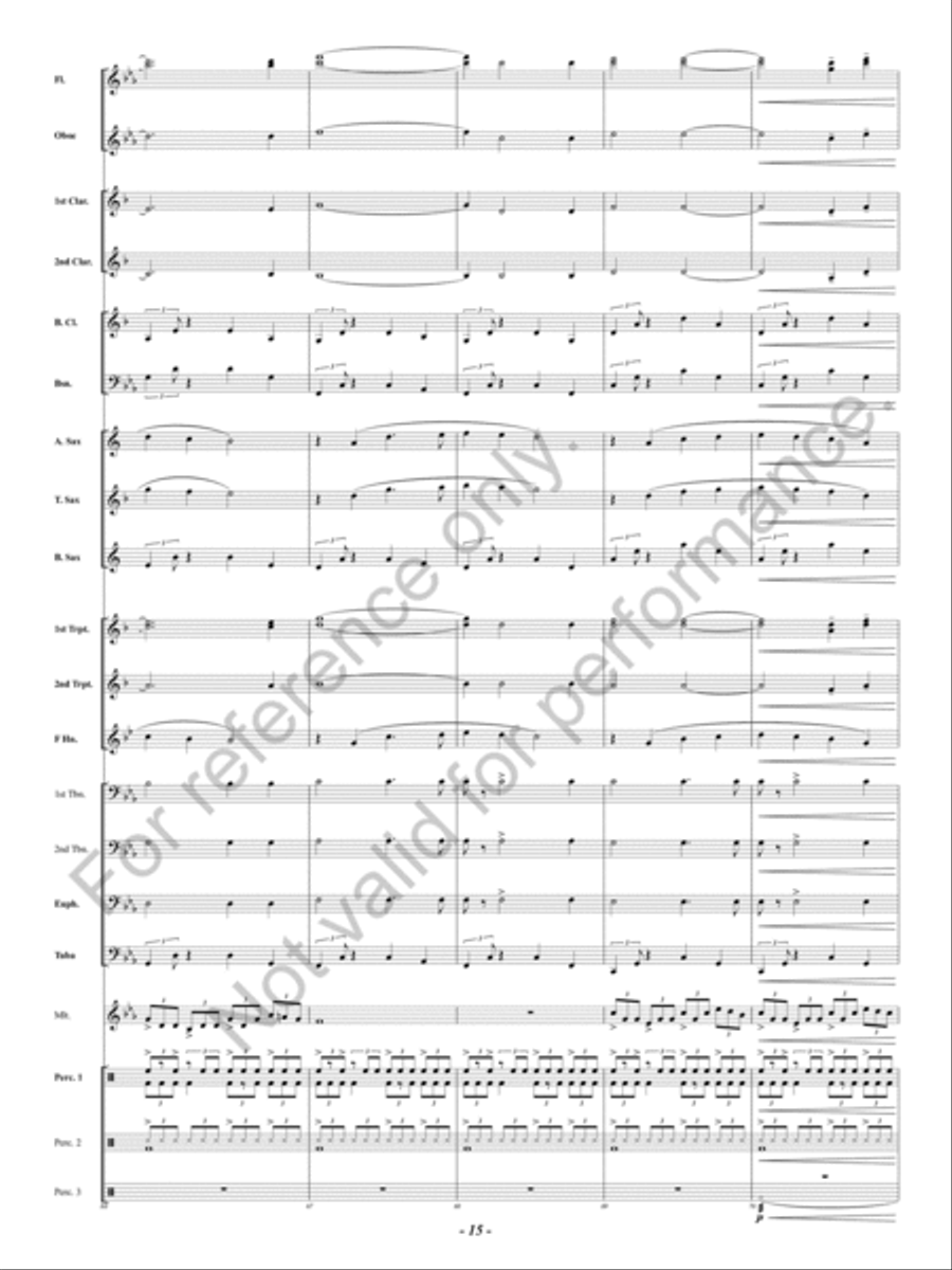 Celtic Holy Night Concert Band scores gallery preview page 16