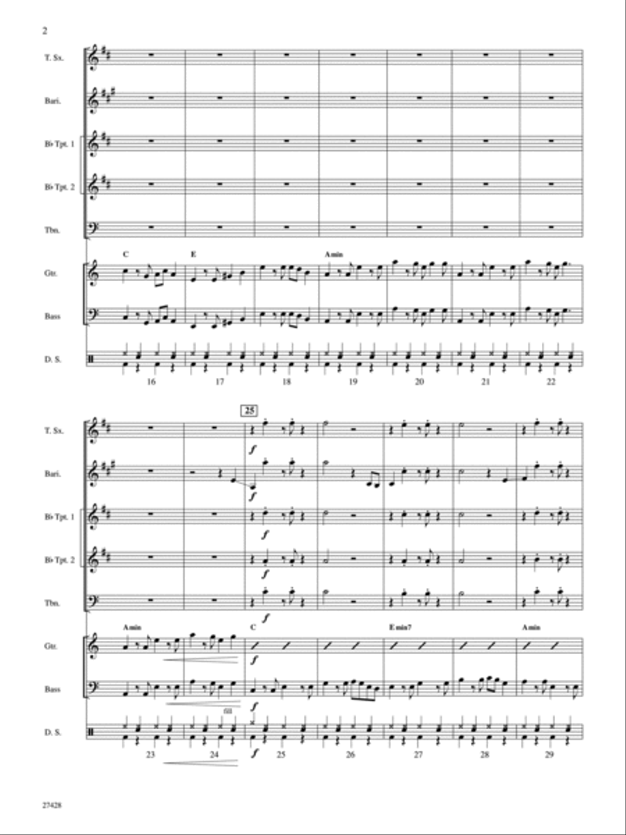 You're the One That I Want Choir scores gallery preview page 3