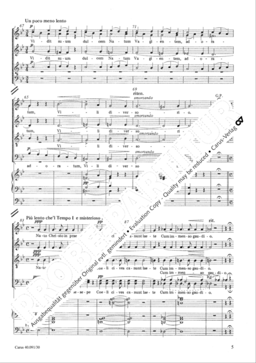 Stabat Mater speciosa Choir scores gallery preview page 6