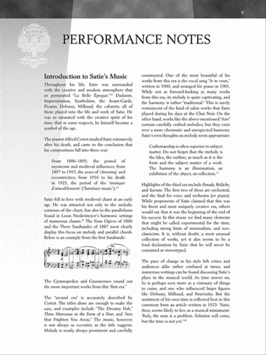 Satie – Gymnopédies and Gnossiennes Piano Solo scores gallery preview page 5
