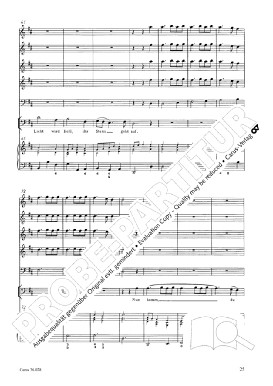 Wake, o wake and hear the voices 3-Part scores gallery preview page 25