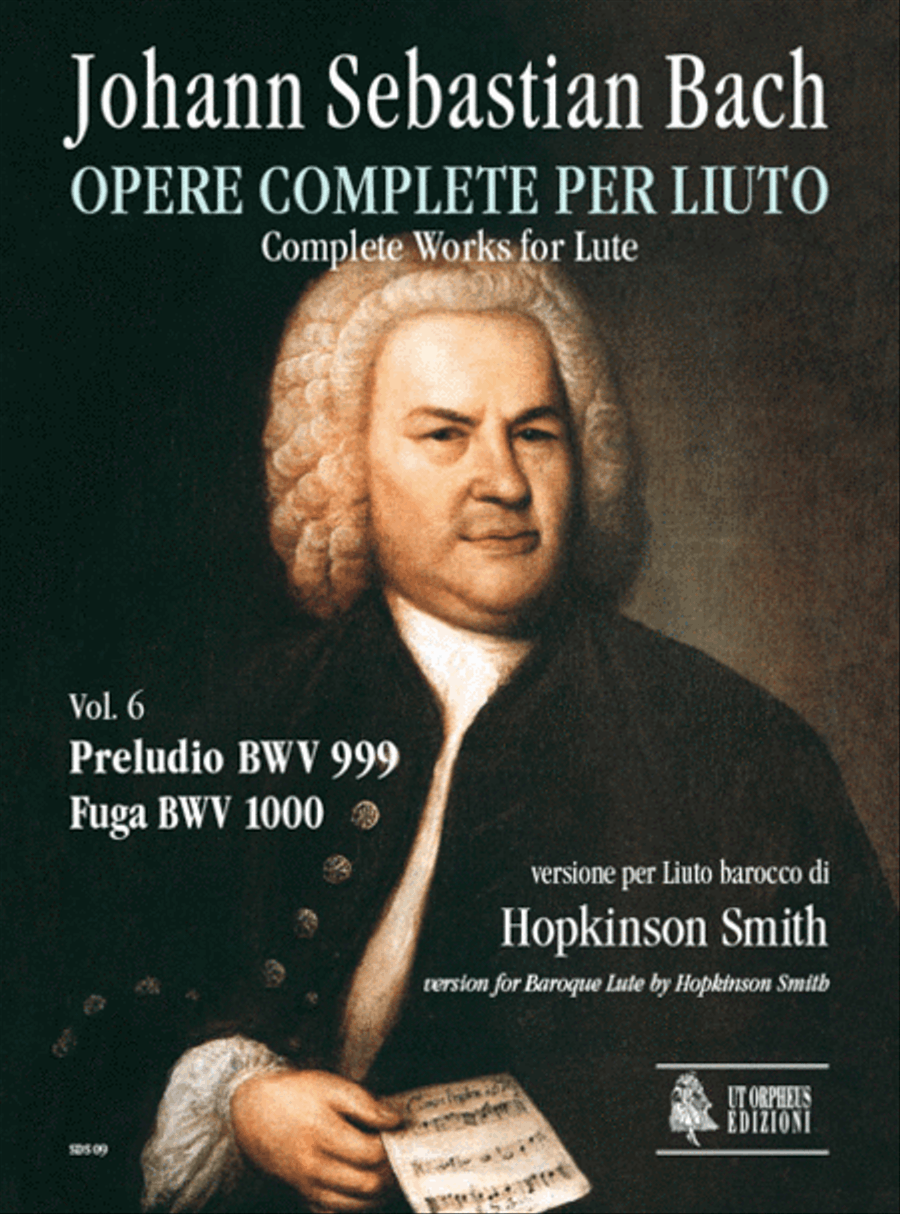 Prelude BWV 999 - Fugue BWV 1000 for Baroque Lute Lute scores gallery preview page 1