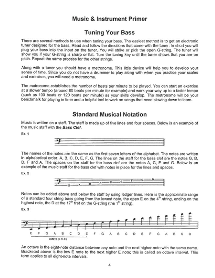 Blues Bass Play-Along Trax Bass Guitar scores gallery preview page 5