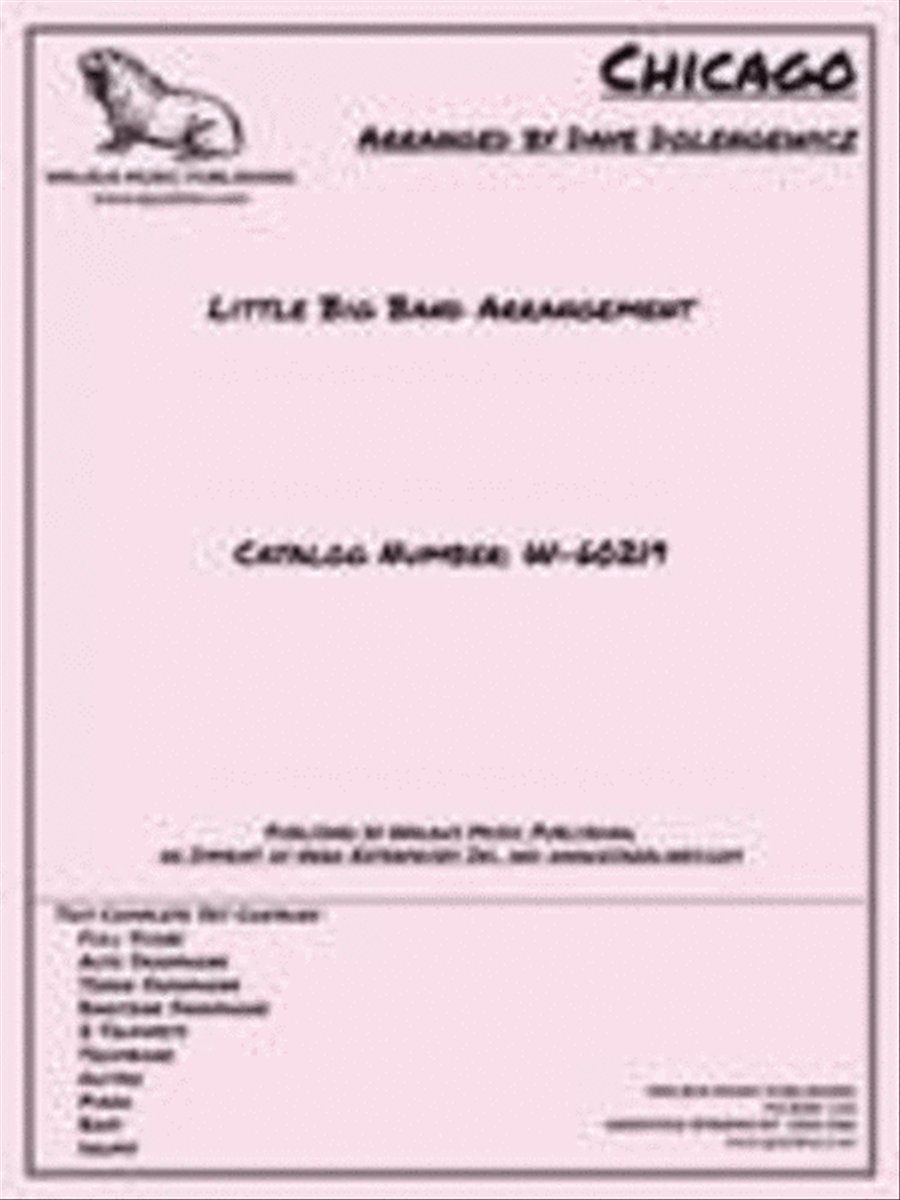 Chicago Chicago Big Band scores gallery preview page 1