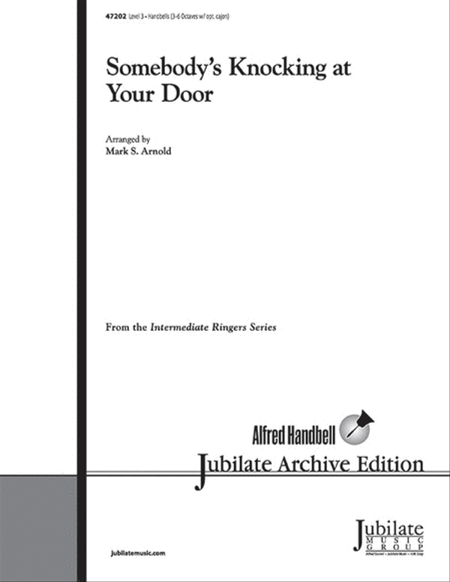 Somebody's Knocking at Your Door Handbell Choir scores gallery preview page 1