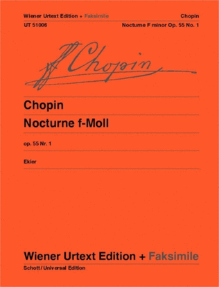 Book cover for Nocturne in F minor, op. 55, no. 1