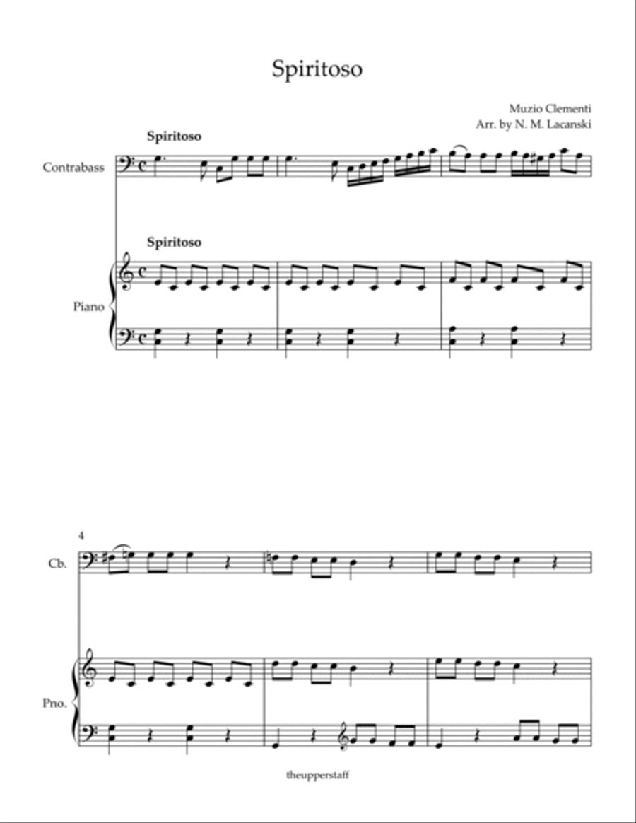 Spiritoso Spiritoso Double Bass scores gallery preview page 2