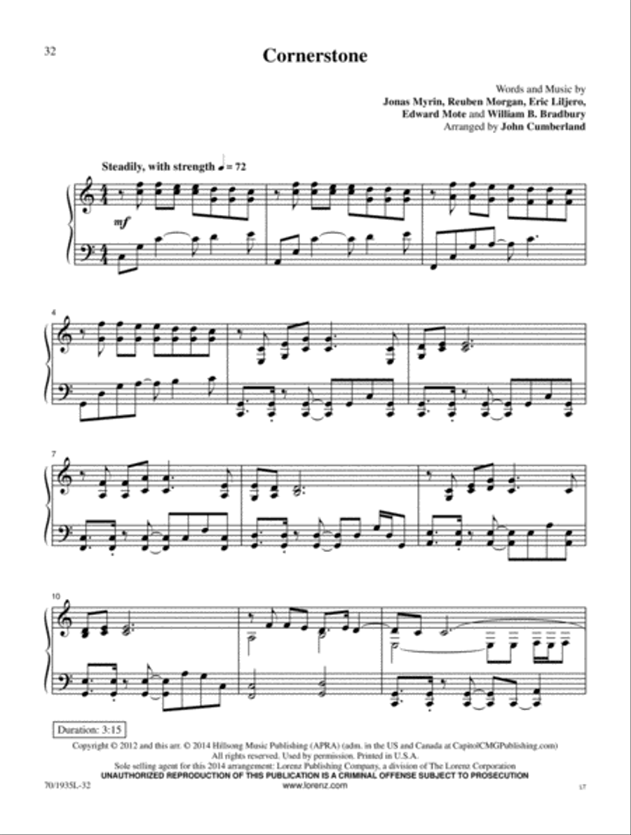 Blessing and Honor Piano Solo scores gallery preview page 8
