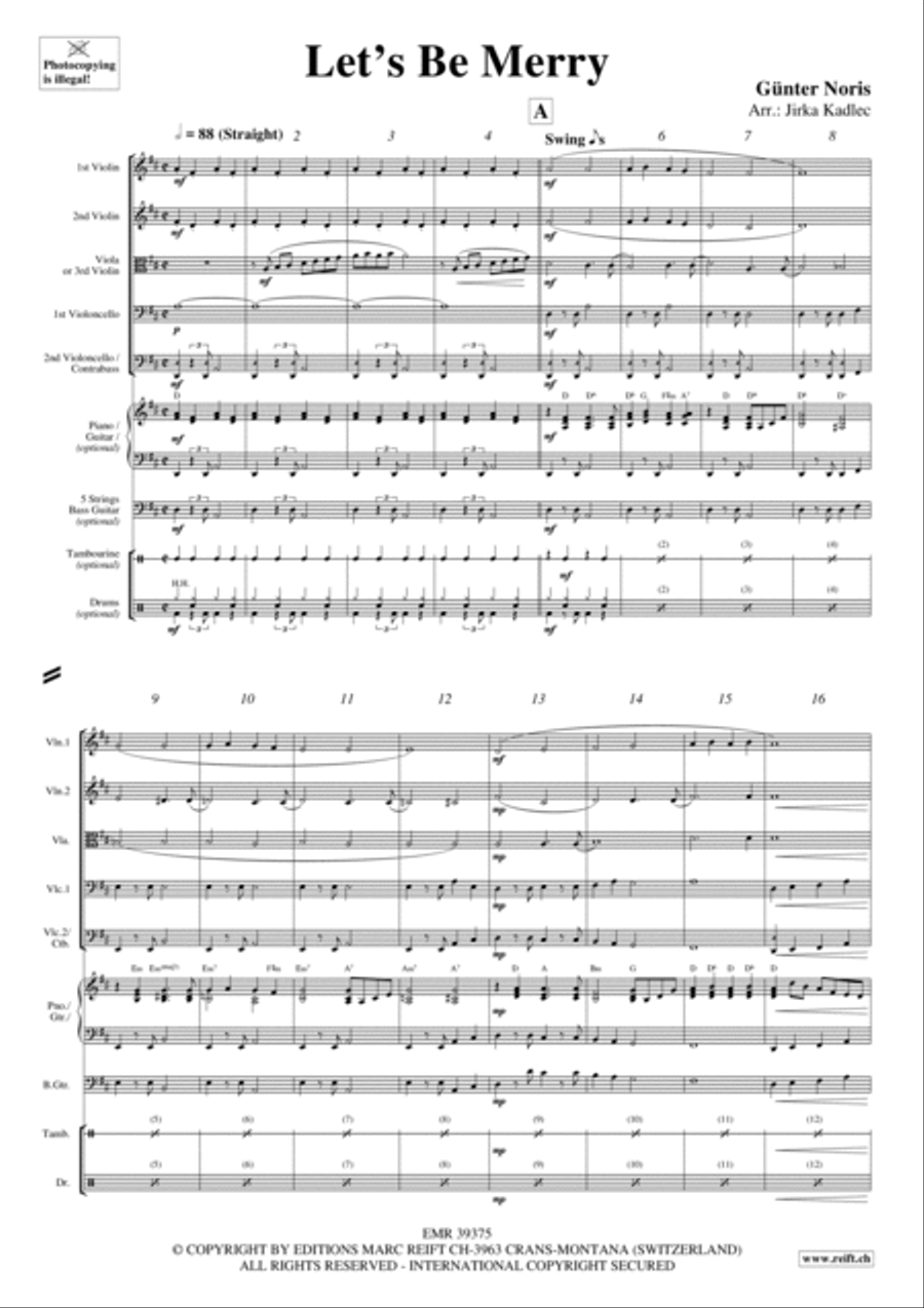 Let's Be Merry Let's Be Merry Bass Guitar scores gallery preview page 2