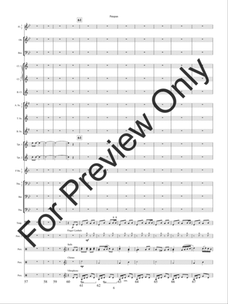 Patapan (Score) Concert Band scores gallery preview page 9