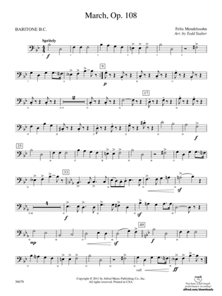 March, Op. 108: Baritone B.C.
