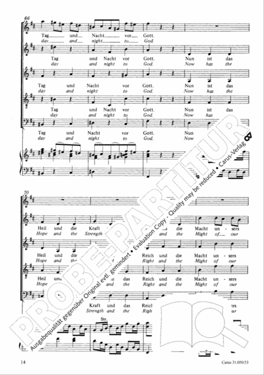 Now has the hope and the strength (Nun ist das Heil und die Kraft) 4-Part scores gallery preview page 15
