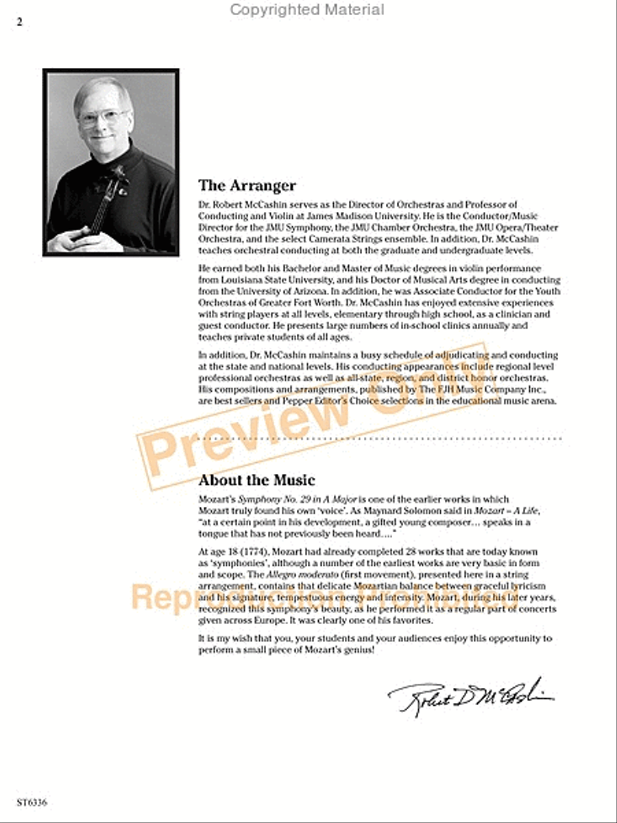 Allegro Moderato String Orchestra scores gallery preview page 3