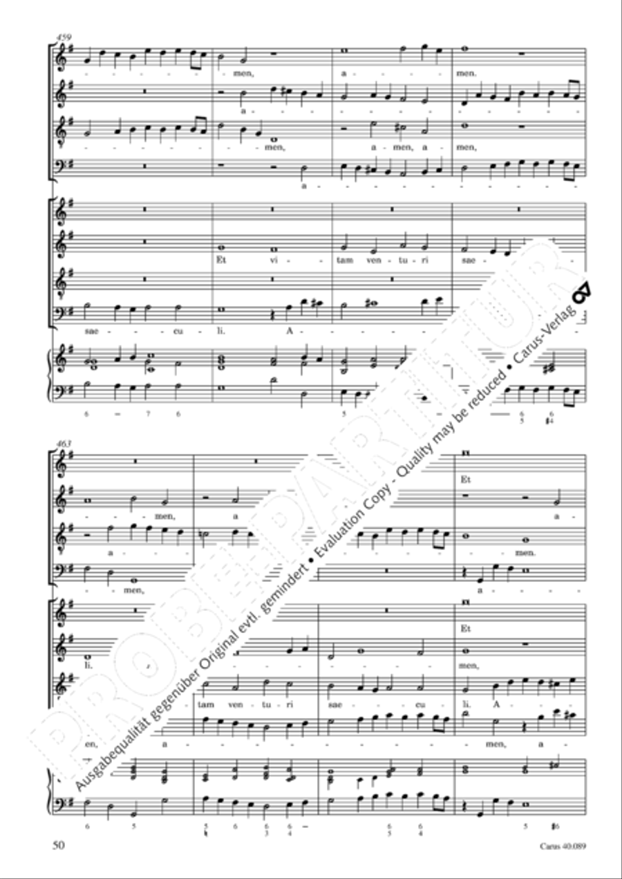 Credo a 8 voci Credo a 8 voci 4-Part scores gallery preview page 51