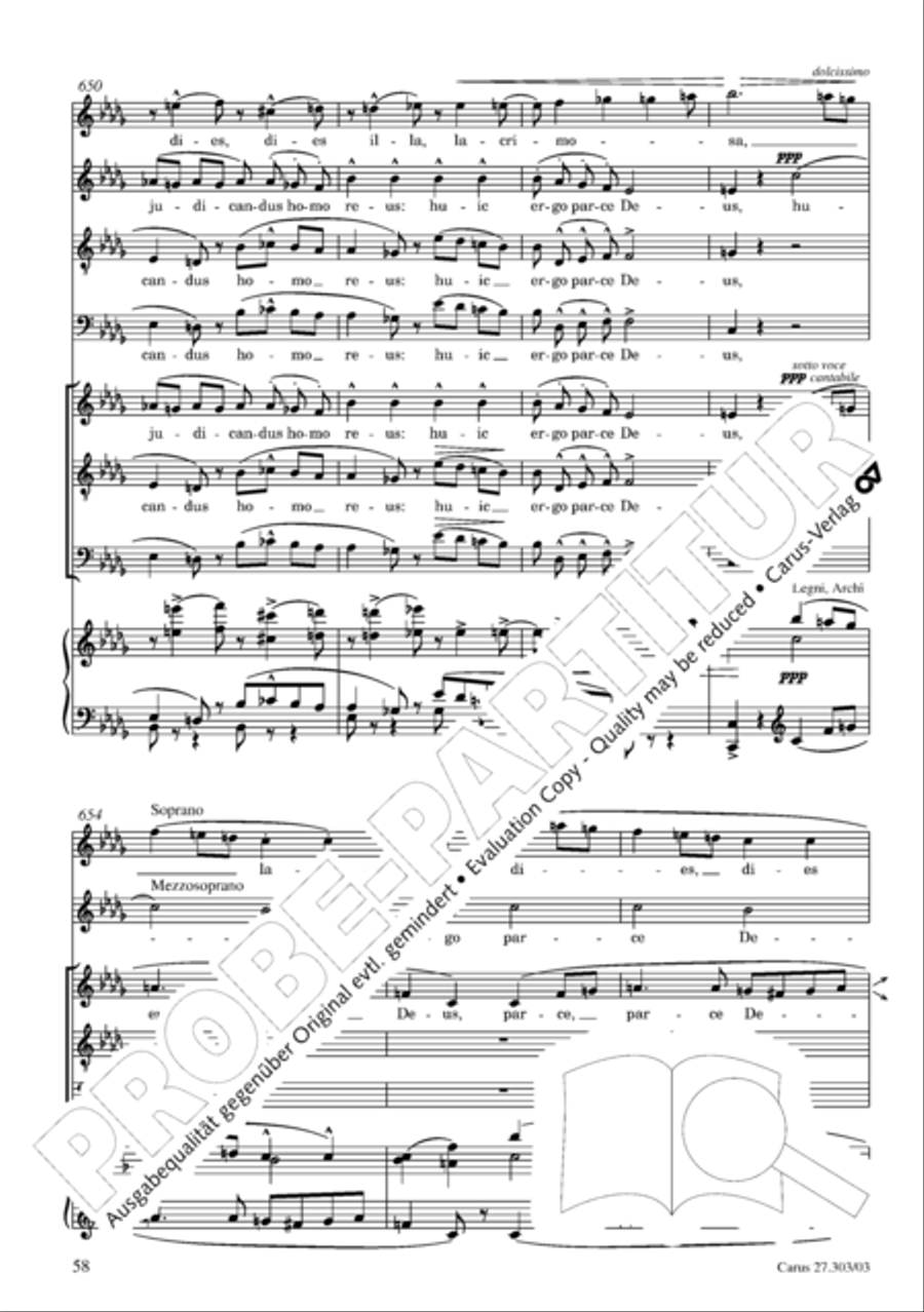 Messa da Requiem 4-Part scores gallery preview page 59