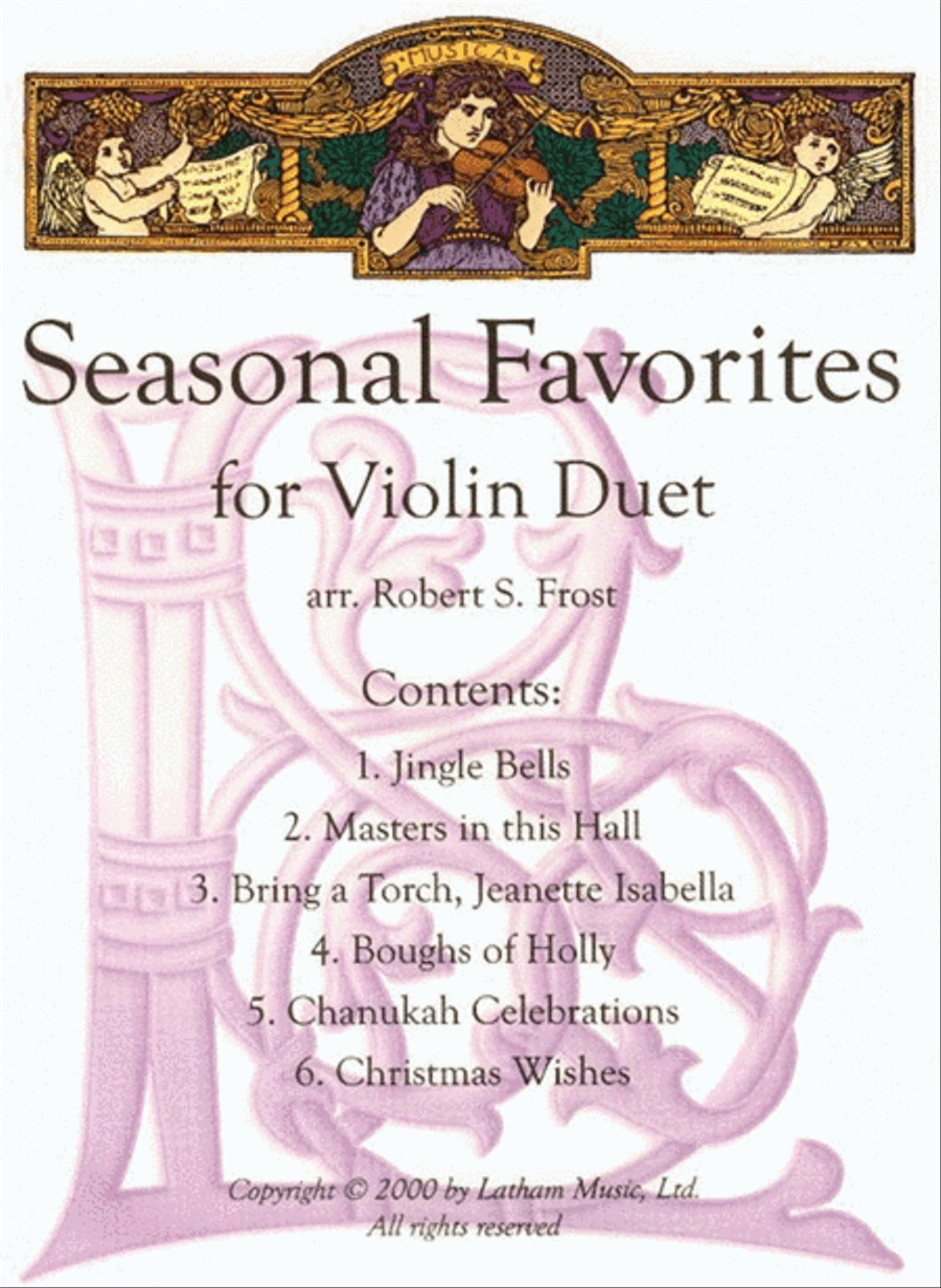Seasonal Favourites Violin Duet Arr Frost 2Vln String Duet scores gallery preview page 1