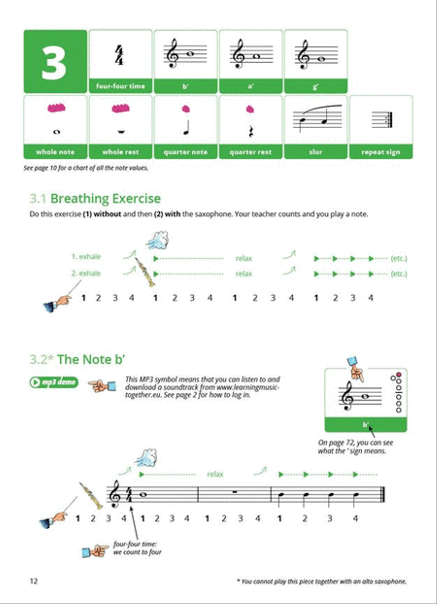 Learning Music Together Vol. 1 Soprano Saxophone scores gallery preview page 5