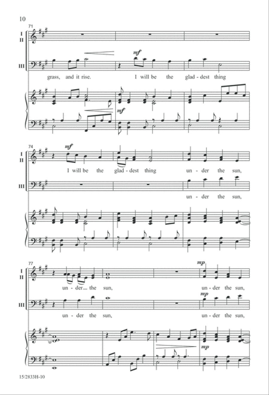 Afternoon on a Hill Afternoon on a Hill 3-Part scores gallery preview page 11