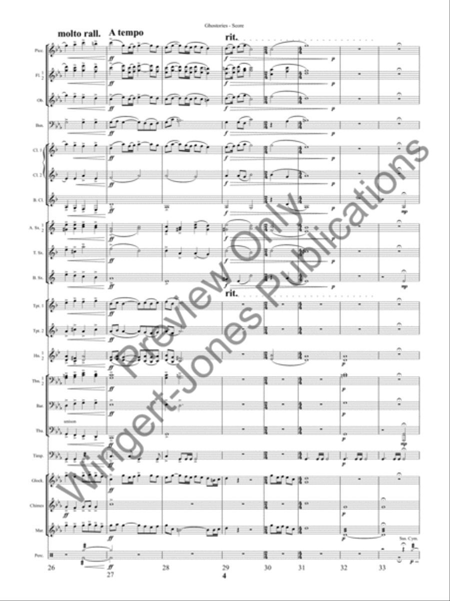 Ghostories (Score) Concert Band scores gallery preview page 7