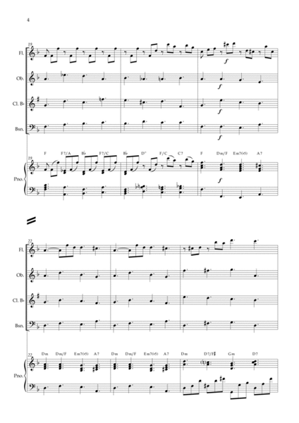 Lacrimosa (Woodwind Quartet) Piano and chords image number null