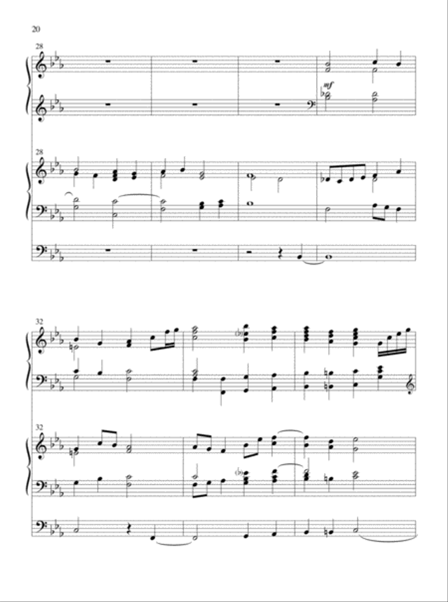 Glory and Honor, Praise and Adoration! Organ scores gallery preview page 12
