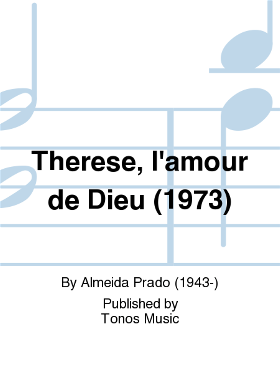 Therese, l'amour de Dieu (1973) Mixed Choir scores gallery preview page 1