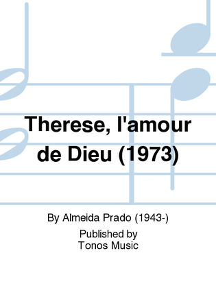 Book cover for Therese, l'amour de Dieu (1973)