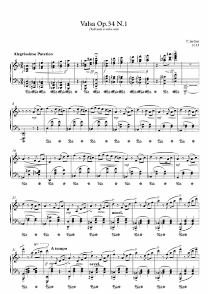 Op.34 Waltz N.1 Alegrissimo Patetico D Minor