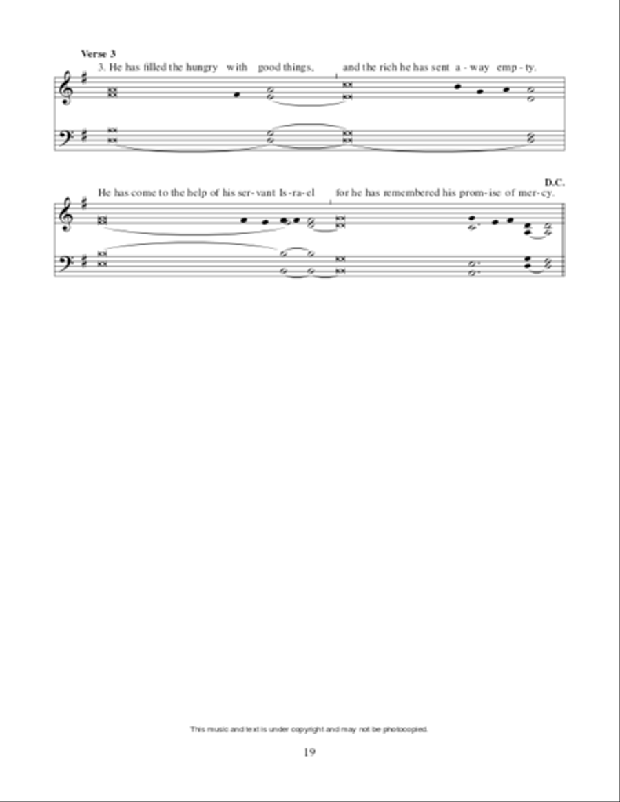 Lectionary Psalms for Advent and Christmas Unison Choir scores gallery preview page 20