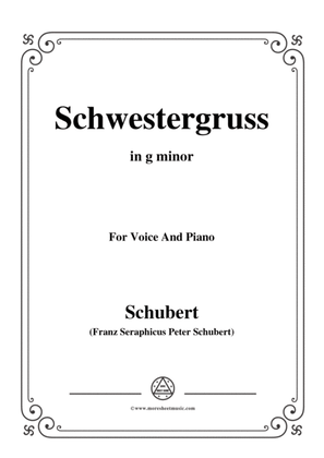 Schubert-Schwestergruss,in g minor,for Voice&Piano