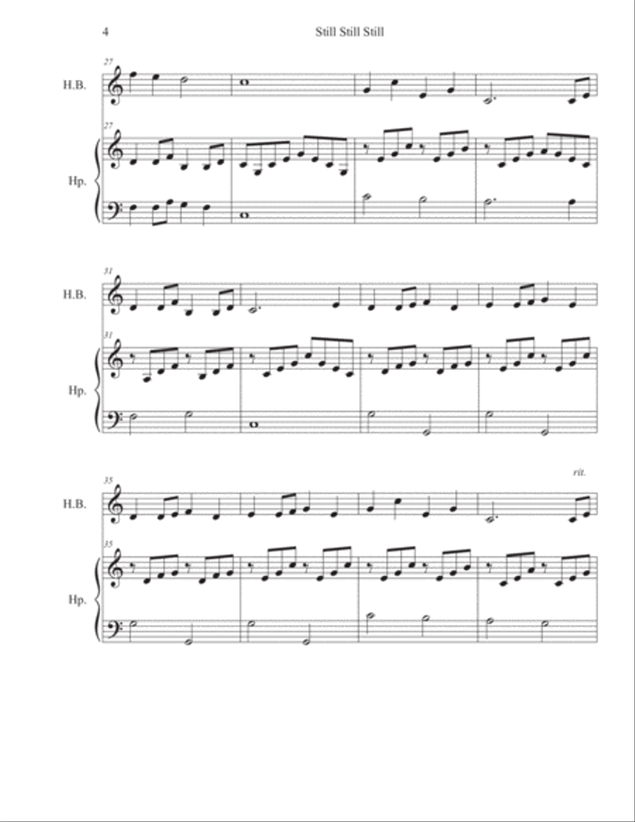 Still Still Still Handbell Choir scores gallery preview page 4